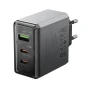 Сетевое зарядное устройство BOROFONE BN22 Lena PD65W / QC3.0, Metal Gray