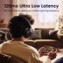 Bluetooth навушники - гарнітура UGREEN HP202 HiTune Max5 Hybrid Active Noise-Cancelling Headphones, Black