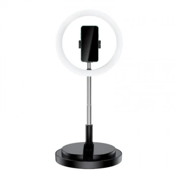 Кільцева світлодіодна LED лампа Usams US-ZB120 з тримачем для смартфона, Black