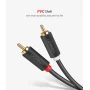 Аудіо кабель UGREEN AV104 2RCA Male to 2RCA Male Cable 1m, Black