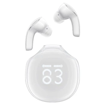 Беспроводные Bluetooth наушники ACEFAST T9 Crystal 480 mAh, White