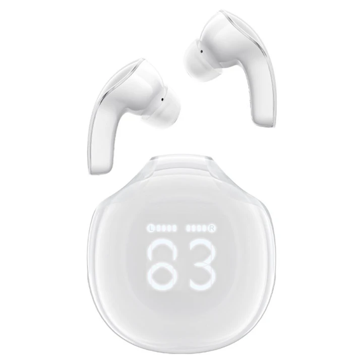 Беспроводные Bluetooth наушники ACEFAST T9 Crystal 480 mAh, White