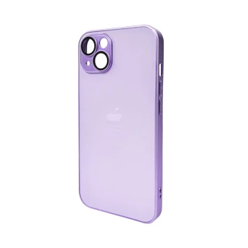 Чохол - накладка AG Glass Matt Frame Color Logo для iPhone 12