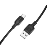 Data Кабель BOROFONE BX113 Lenny silicone USB to Type-C 2m, Black