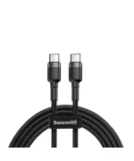 Data-кабель Baseus Cafule PD2.0 60W flash charging Type-C-to Type-C 3A 1m, Grey-Black