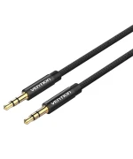 Аудиокабель Vention Fabric Braided 3.5mm кабель 2m, Black