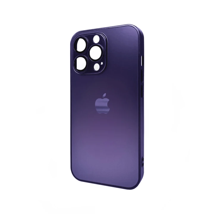 Чохол - накладка AG Glass Matt Frame Color Logo для iPhone 11 Pro Max