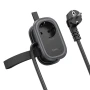 Мережевий Подовжувач HOCO NS7 Sharp 1 position PD20W / 1C 2A desktop socket, Black