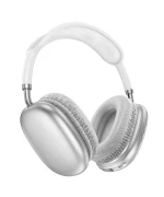 Bluetooth наушники BOROFONE BO22 Plus Elegant BT headphones 800 mAh, Silver