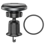 Автотримач для телефону BOROFONE BH77 Seaside air outlet ring magnetic car holder, Black