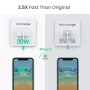 Сетевое зарядное устройство UGREEN CD127 Type-C PD30W Wall Charger EU, White