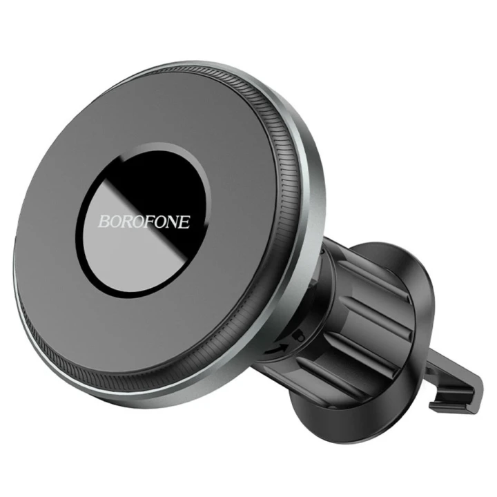 Автотримач для телефону BOROFONE BH77 Seaside air outlet ring magnetic car holder, Black