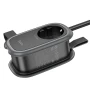 Мережевий Подовжувач HOCO NS7 Sharp 1 position PD20W / 1C 2A desktop socket, Black
