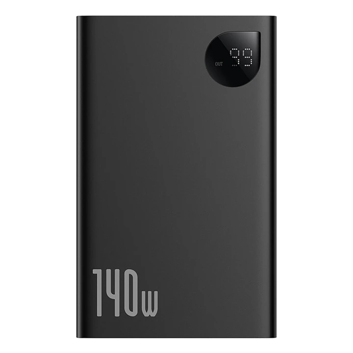 Зовнішній акумулятор Power Bank Baseus Adaman Digital Display Fast Charge 24000mAh 140W, Cluster Black