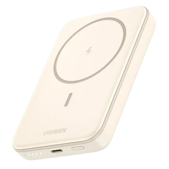 Зовнішній акумулятор Power Bank UGREEN PB561 Mini Magnetic Wireless 20W 10000mAh, Beige