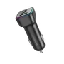 Автомобільний зарядний пристрій BOROFONE BZ28C Trophie PD60W / QC3.0 3A car charger, Black