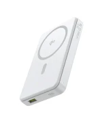 Зовнішній акумулятор Power Bank Baseus Airpow Ⅱ Qi2 10000mAh 22.5W Cable Type-C to Type-C, Moon-White