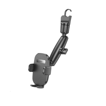 Автомобільний тримач HOCO H17 Waves rearview mirror car holder, Black