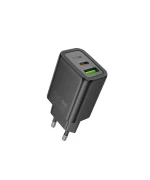 Мережевий зарядний пристрій HOCO N63 Gentle PD30W / QC3.0 2.5A, Black