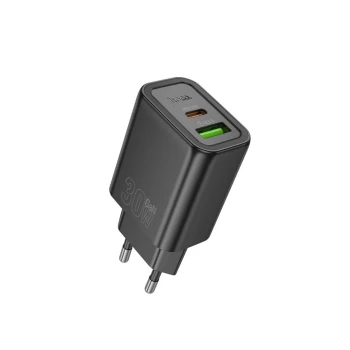 Мережевий зарядний пристрій HOCO N63 Gentle PD30W / QC3.0 2.5A, Black