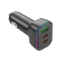 Автомобільний зарядний пристрій BOROFONE BZ28C Trophie PD60W / QC3.0 3A car charger, Black