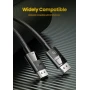 Відео кабель UGREEN DP114 DP Male to Male DP1.4 8K Round Cable ABS Shell Braid 1.5m, Black