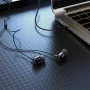 Дротові навушники HOCO M87 String wired earphones with with microphone, Gloomy Black