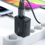 Сетевое зарядное устройство ACEFAST A41 PD65W GaN 2Type-C + USB, Black