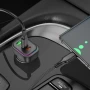 Автомобільний зарядний пристрій BOROFONE BZ28C Trophie PD60W / QC3.0 3A car charger, Black