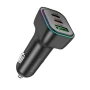 Автомобільний зарядний пристрій BOROFONE BZ28C Trophie PD60W / QC3.0 3A car charger, Black