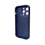Чехол - накладка AG Glass Matt Frame Color Logo для iPhone 14 Pro deeppurple