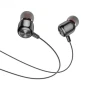 Дротові навушники HOCO M87 String wired earphones with with microphone, Gloomy Black