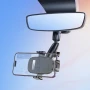 Автомобільний тримач HOCO H17 Waves rearview mirror car holder, Black