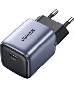 Мережевий зарядний пристрій UGREEN CD319 Type-C PD30W / QC3.0 EU, Space Gray