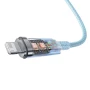Кабель Baseus Explorer Series Fast Charging with Smart Temperature Control USB to Lightning 2.4A 1m, Blue