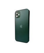Чохол - накладка AG Glass Matt Frame Color Logo для iPhone 11