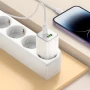 Мережевий зарядний пристрій HOCO N41 PD20W / QC3.0 3A, White