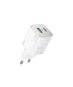 Мережевий зарядний пристрій HOCO N41 PD20W / QC3.0 3A, White