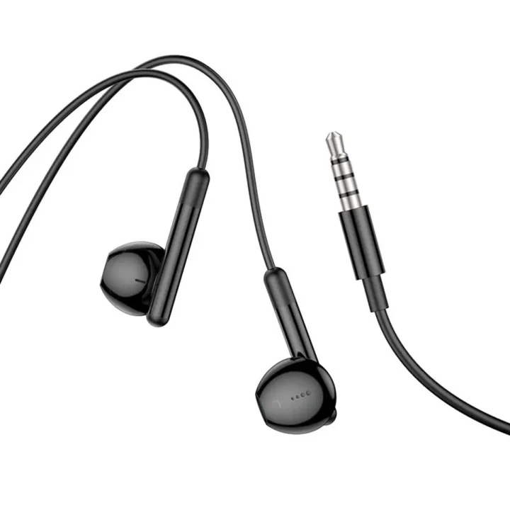 Навушники-гарнітура HOCO M93 wire control earphones with microphone 1,2 м, Black