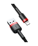 Data-кабель Baseus Cafule Cable USB to Lightning 2.4A 0.5m, Red-Black