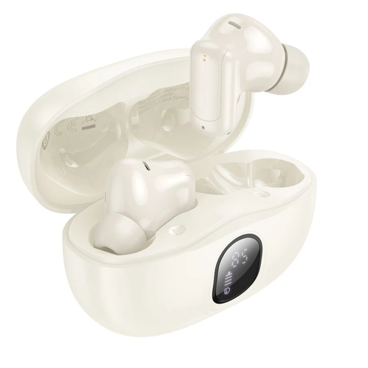 Бездротові Bluetooth навушники BOROFONE FQ4 400mAh, Milky white