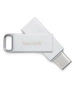 Флешка Flash SanDisk USB 3.1 Ultra Dual Luxe Type-C 64Gb (150 Mb/s), Silver