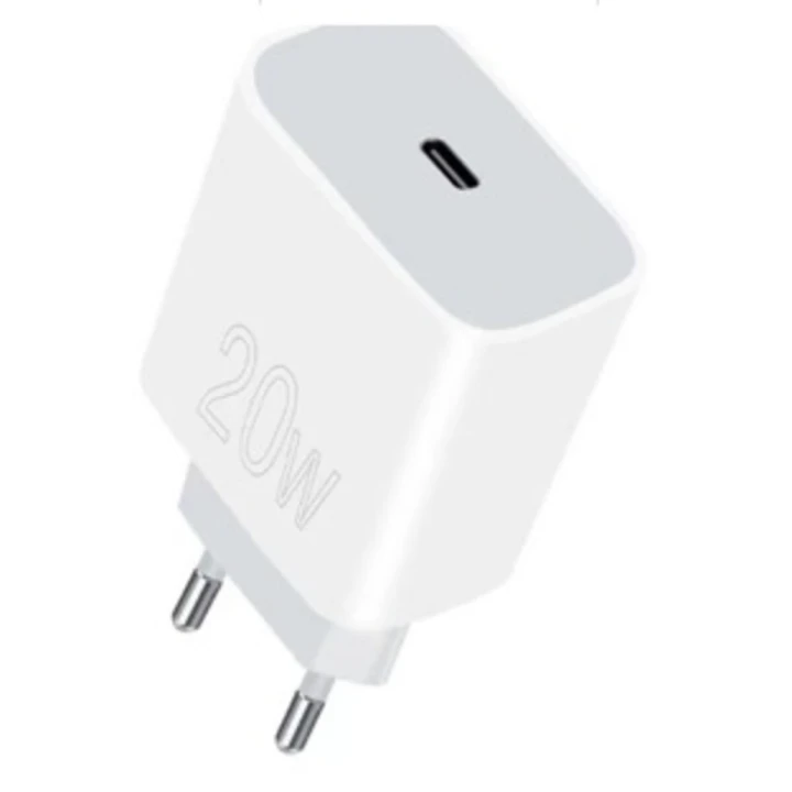 Мережевий зарядний пристрій WUW-C176 PD20W / QC3.0 3A, White