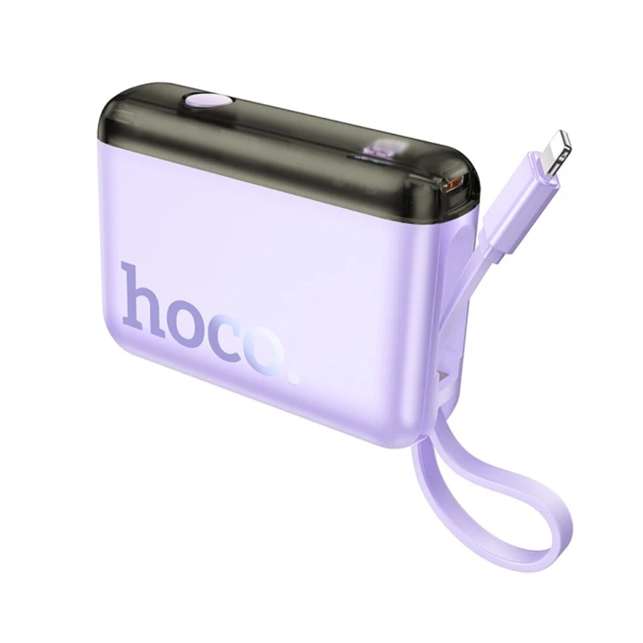 Портативна батарея Power Bank HOCO J139 Hero 22.5W + PD20W cable Lightning 10000mAh, Purple
