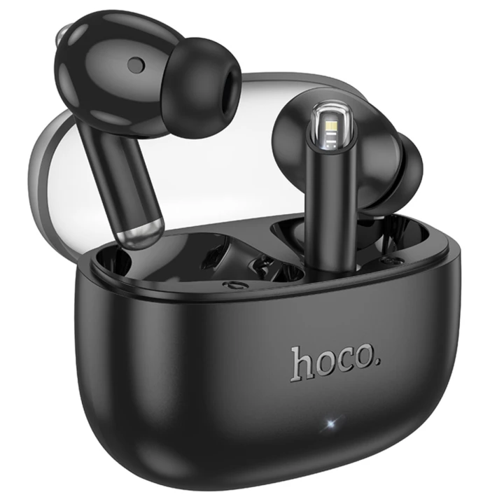 Bluetooth - навушники HOCO EQ12 Rima true wireless BT headset, Black