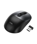 Бездротова USB-миша Hoco GM28 2.4G 1600 DPI, Black - Metal Gray