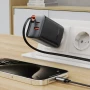 Мережевий зарядний пристрій ACEFAST A111 PD67W / QC4.0 with retractable cable, Black