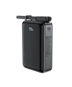 Зовнішній акумулятор Power Bank ACEFAST M14 PD20W Power Bank with cable Type-C 20000mAh, Black