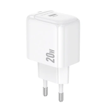 Сетевое зарядное устройство BOROFONE BAS43A PD20W 0.6A Potential single-port, White