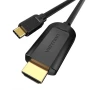 Відео кабель Vention Type-C to HDMI 4K 30Hz 1M, Black